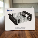 Escurridor Extensible Topo Acero Inoxidable Marrón Belt-g
