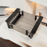 Escurridor Extensible Topo Acero Inoxidable Marrón Belt-g