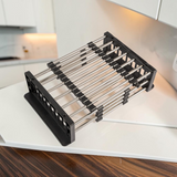 Escurridor Extensible Topo Acero Inoxidable Marrón Belt-g