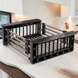 Escurridor Extensible Topo Acero Inoxidable Marrón Belt-g