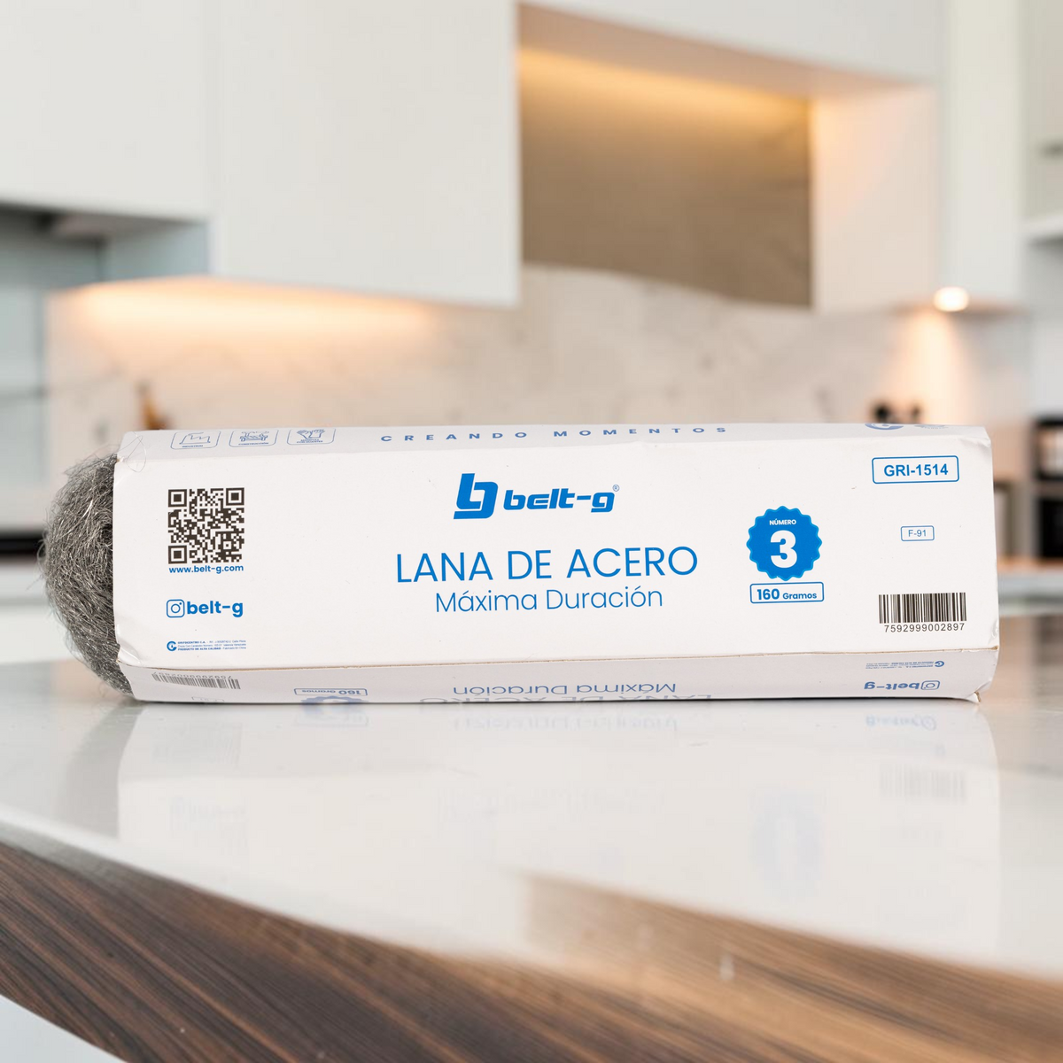 Lana De Acero, Número 3 Al 5 De 160 Gramos Belt-g