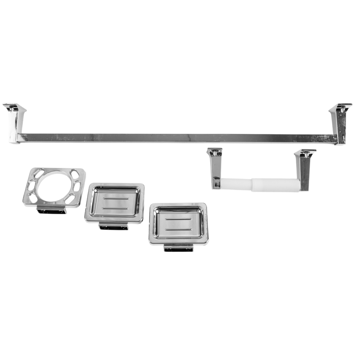 Juego Set De Accesorios Para Baño De Lujo En Acero Belt-g
