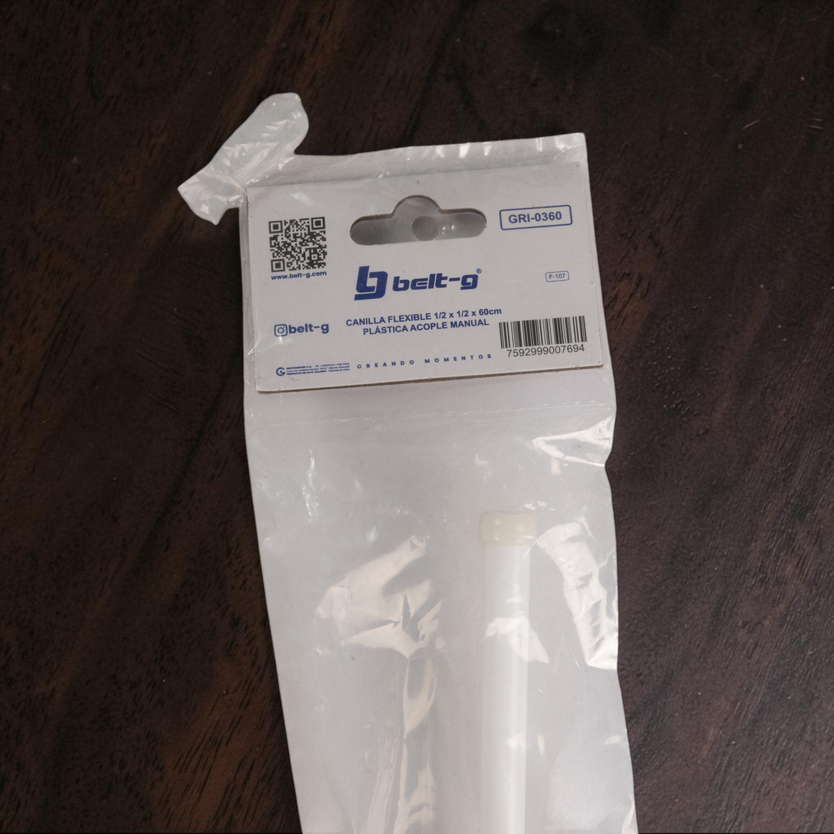 Canilla Manguera Flexible Lavamanos Fregadero 1/2x1/2 Belt-g