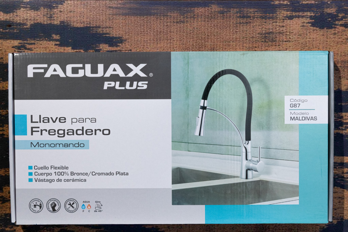 Grifo Llave Lavaplatos Fregadero Monomando Faguax