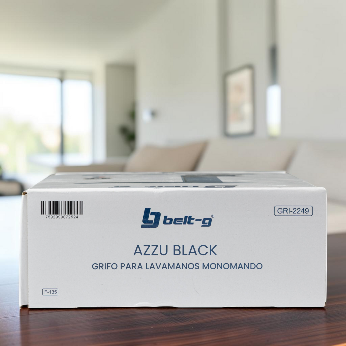 Llave Grifo Lavamanos Acero De Lujo Acero Cepillado Belt-g