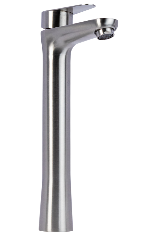 Llave Para Lavamanos Alto De Lujo Acero Inoxidable Faguax - GASKA