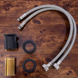 Llave Para Lavamanos Alto De Lujo Acero Inoxidable Faguax - GASKA