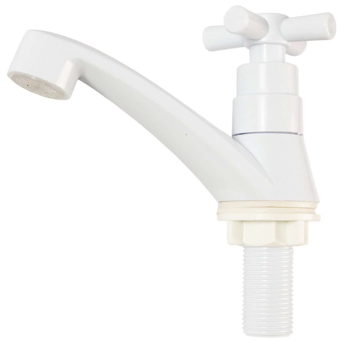 Llave Grifo Lavamano Individual Abs Blanco Griven