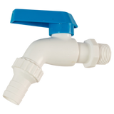 Llave Chorro Para Jardín Plástico 1/2 Blanco Griven