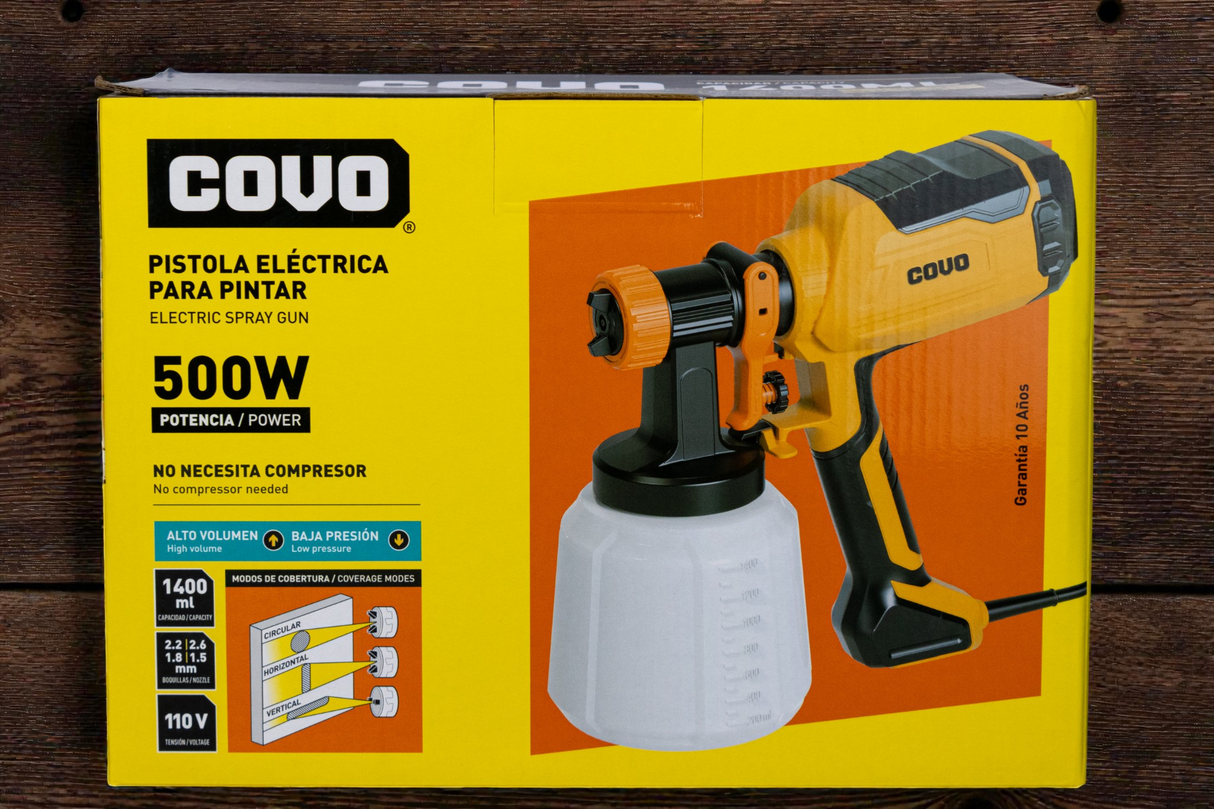 Pistola Spray Para Pintar 500w Covo