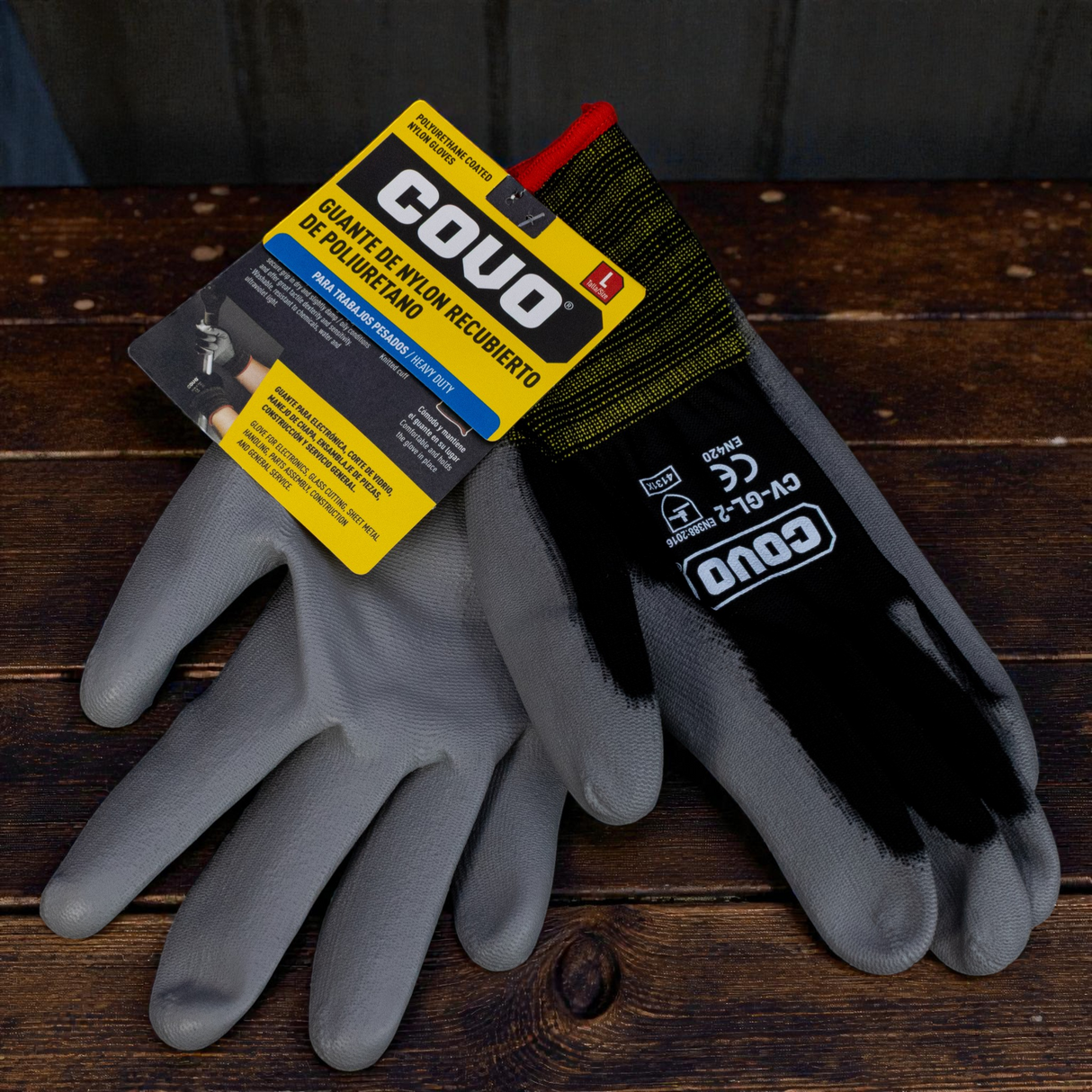 Guantes De Nylon Recubierto De Poliuretano Anticorte Covo