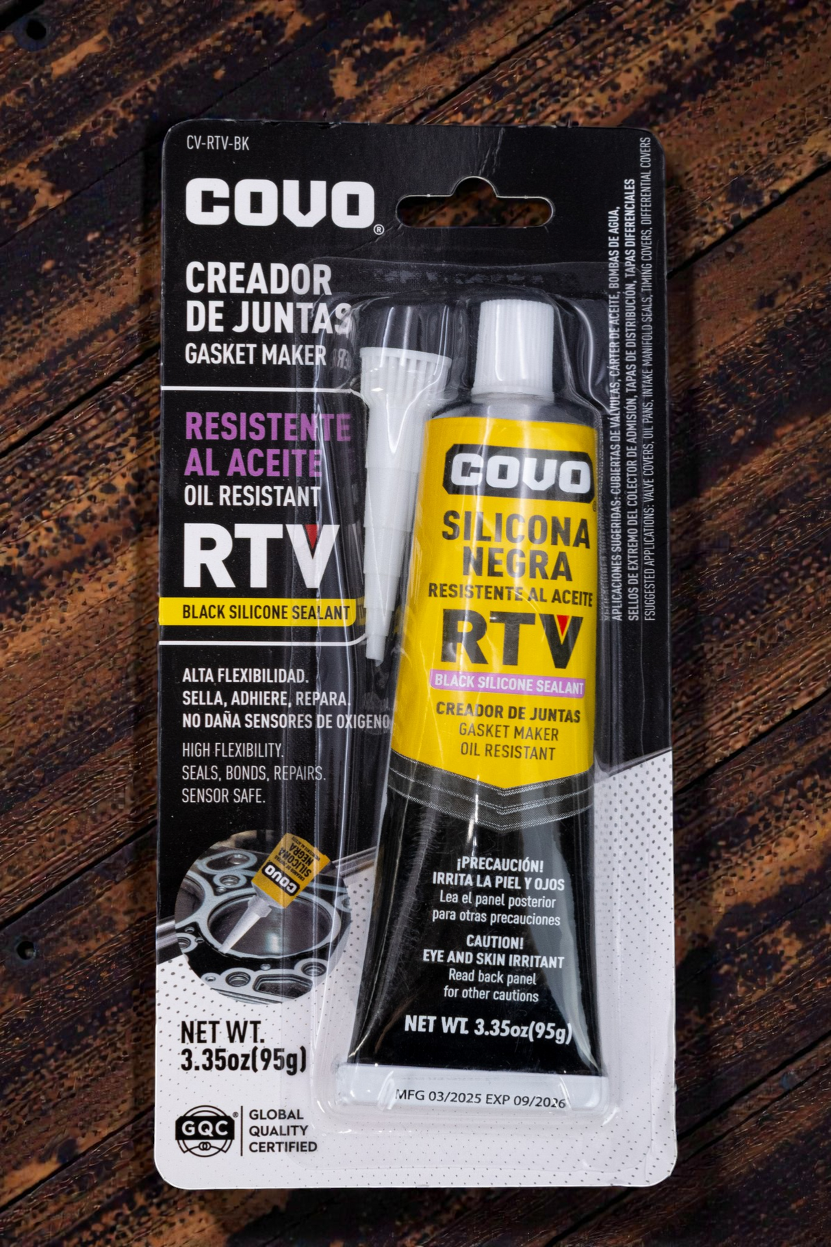 Creador De Juntas Silicón Sellador Negro 95ml Covo