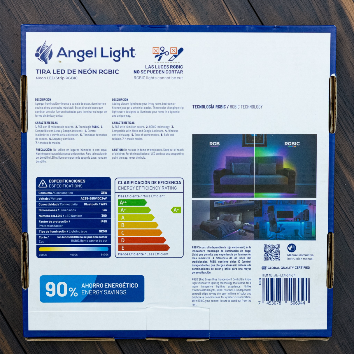 Kit Cinta Led Tipo Neon Rgb Flexible 5mts Angel Light