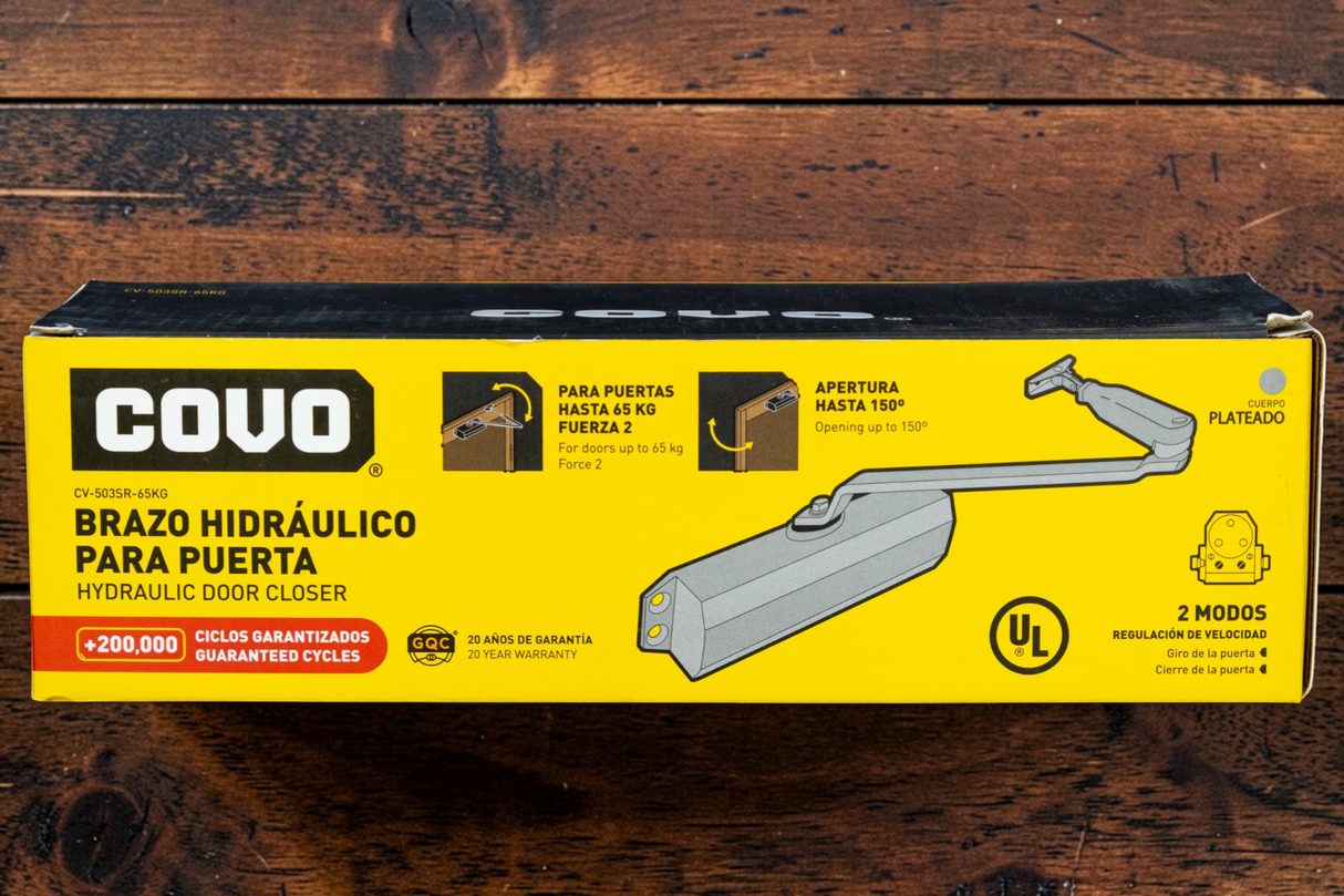 Brazos Gato Hidráulico Cierra Puertas 35-65kg Covo