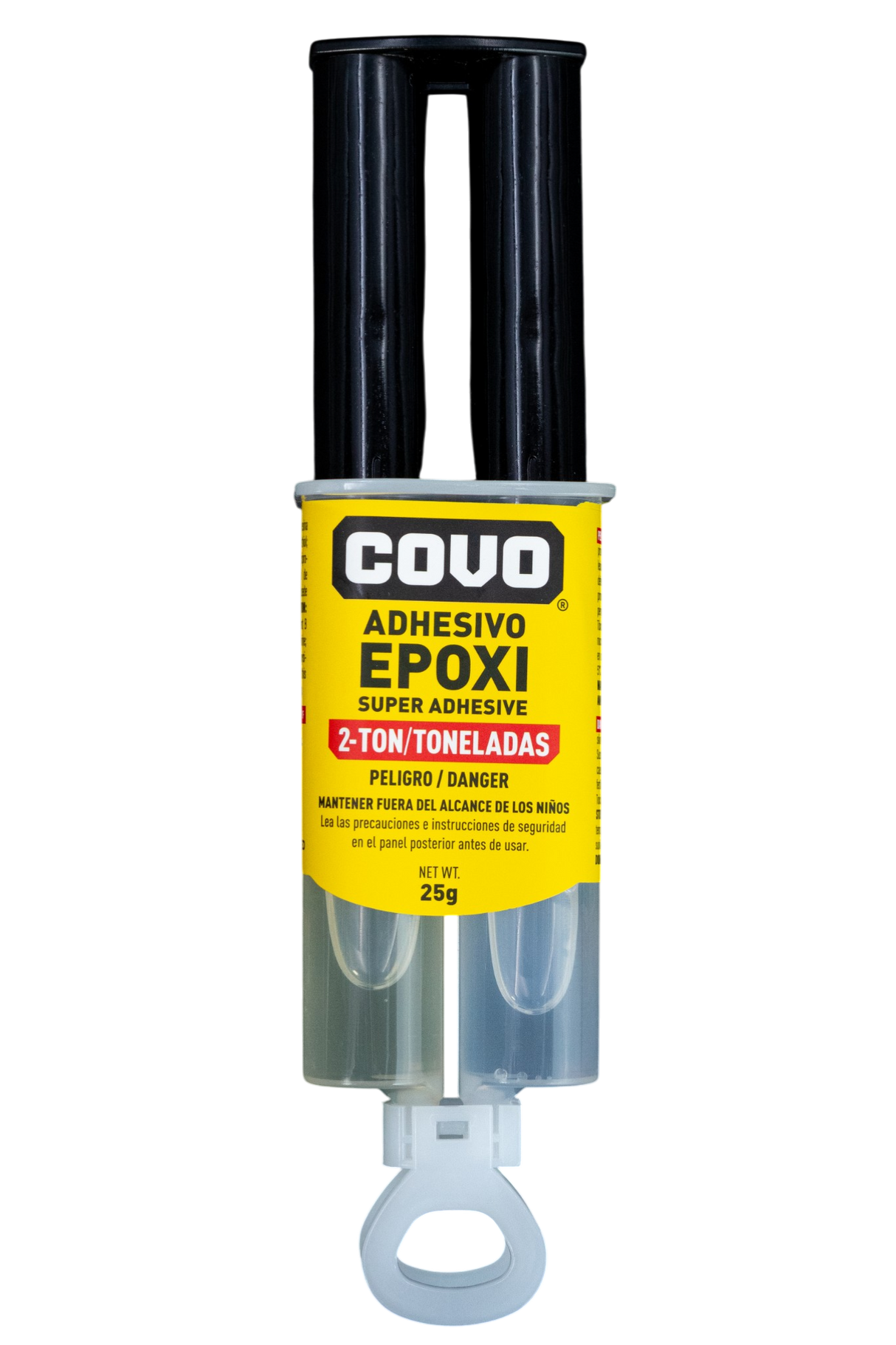 Adhesivo Pega Epóxica 2ton Pegatanque Transparente 25gr Covo