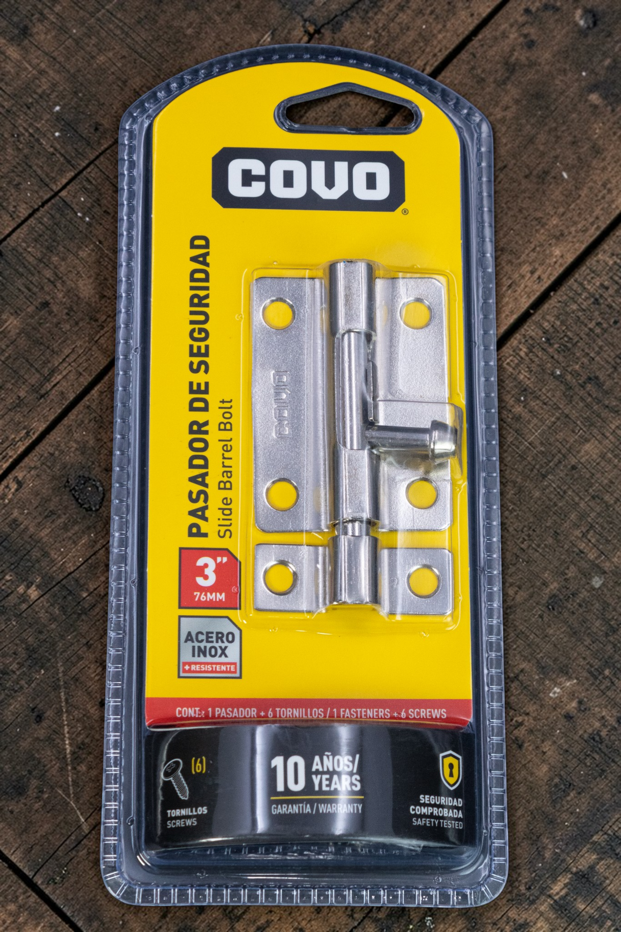 Pasador De Seguridad 3puLG Plateado Covo