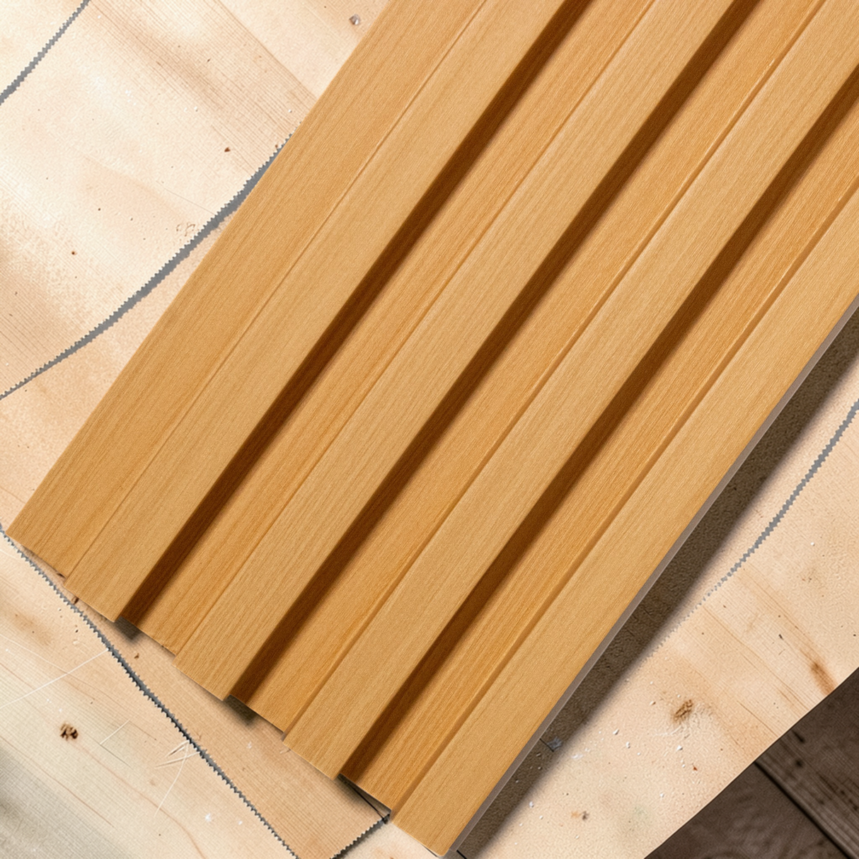 Wall Panel Acanalado Pvc 16cm X 2.9m Wpc