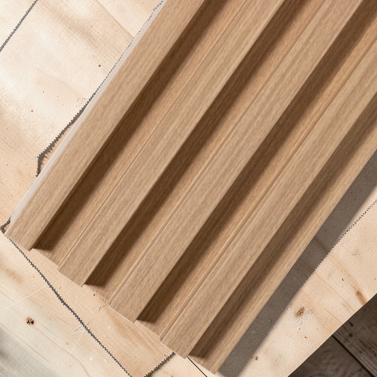 Wall Panel Acanalado Pvc 16cm X 2.9m Wpc