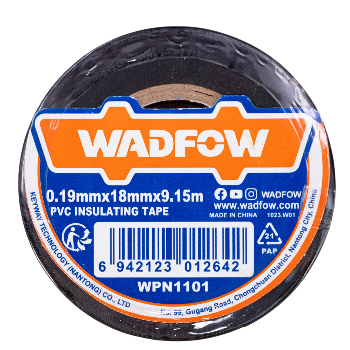 Teipe Negro Eléctrico Pvc Wadfow