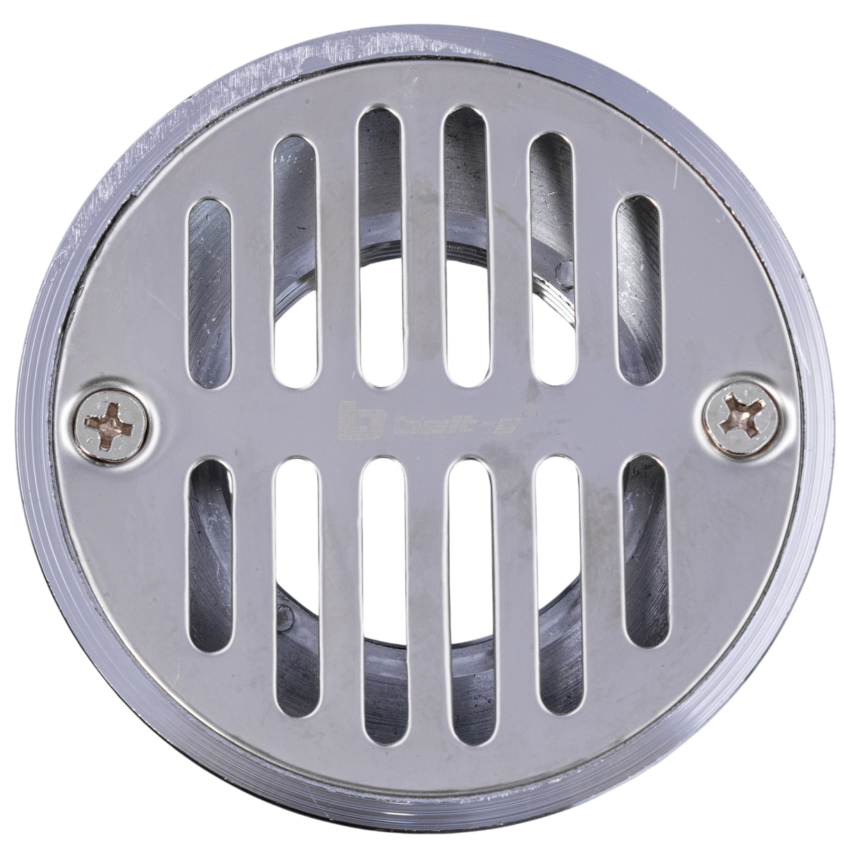 Rejilla Centro Piso Standard Con Cuello Cromada Wadfow