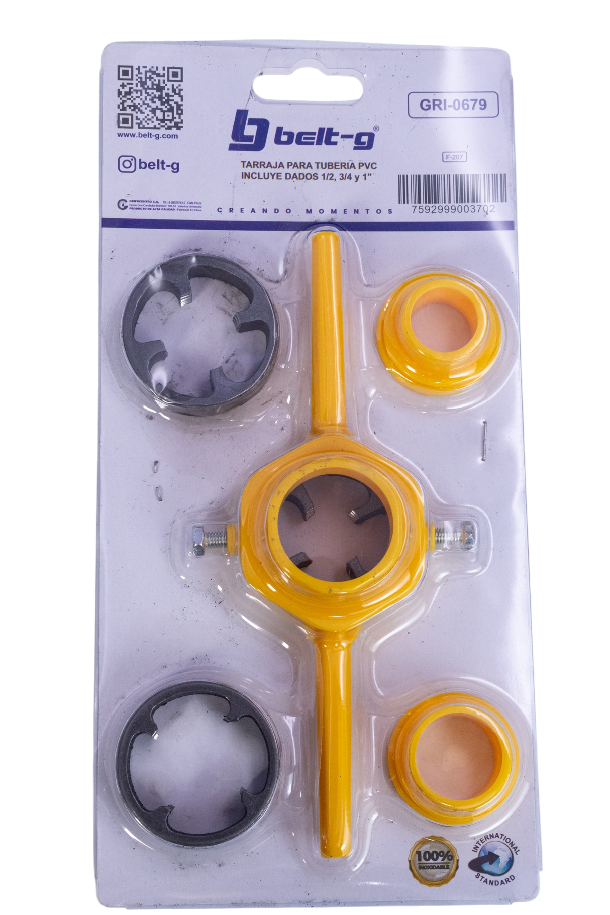 Juego De Tarrajas Para Tubo Pvc 5pcs Belt-g