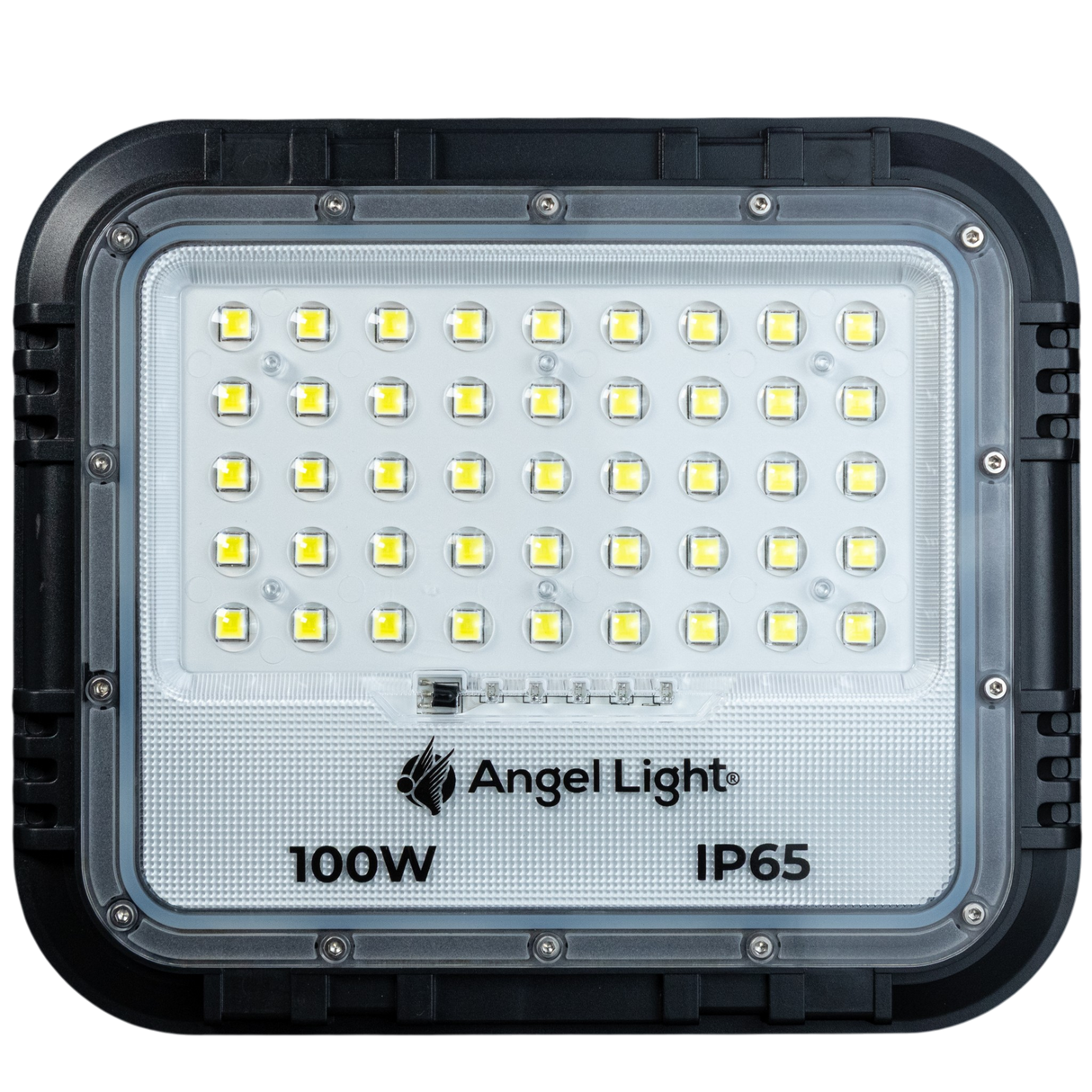 Reflector Led Con Panel Solar 100w Angel Light