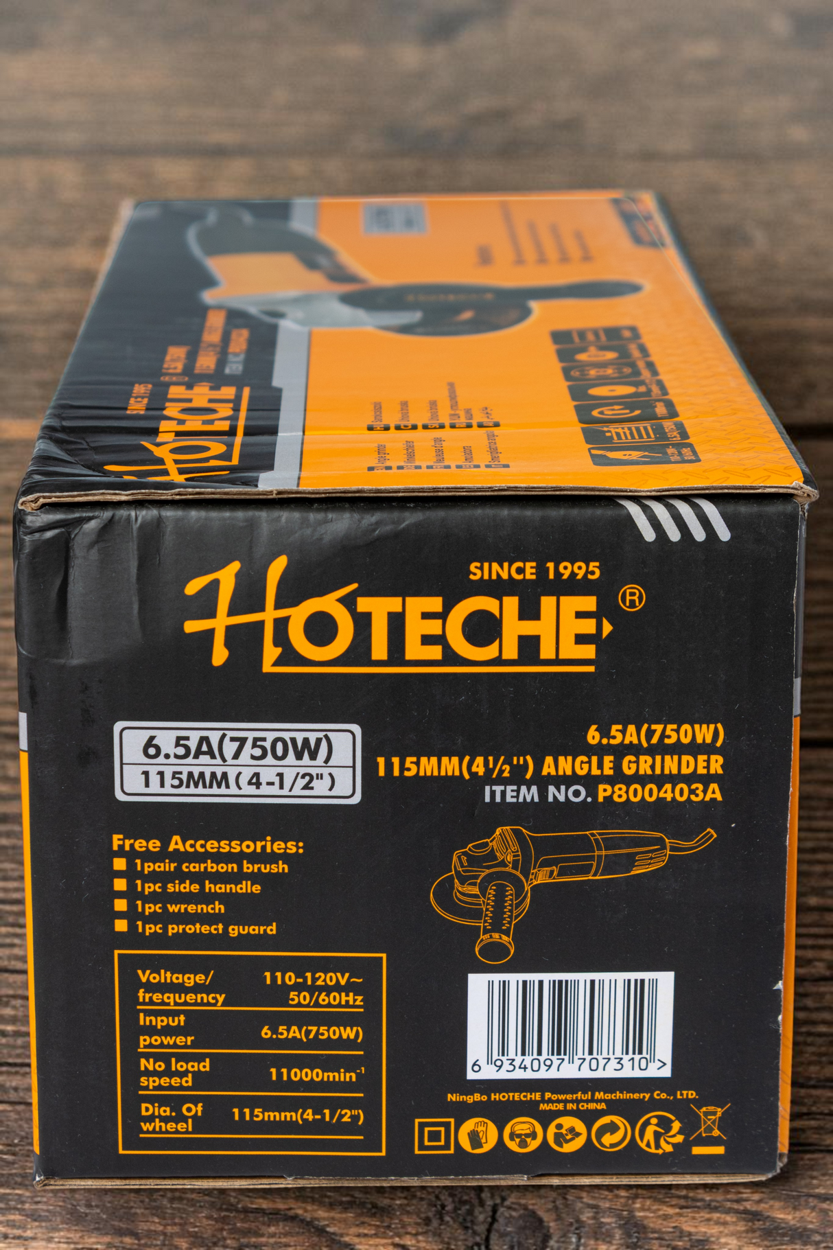 Esmeril Angular De 4-1/2 115mm 750w Amoladora Hoteche