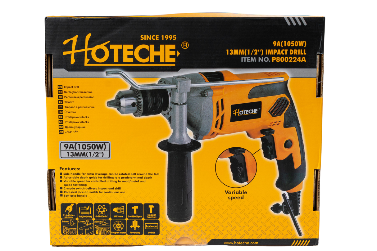 Taladro De Impacto Percutor 1050W 1/2 Pulgada Hoteche