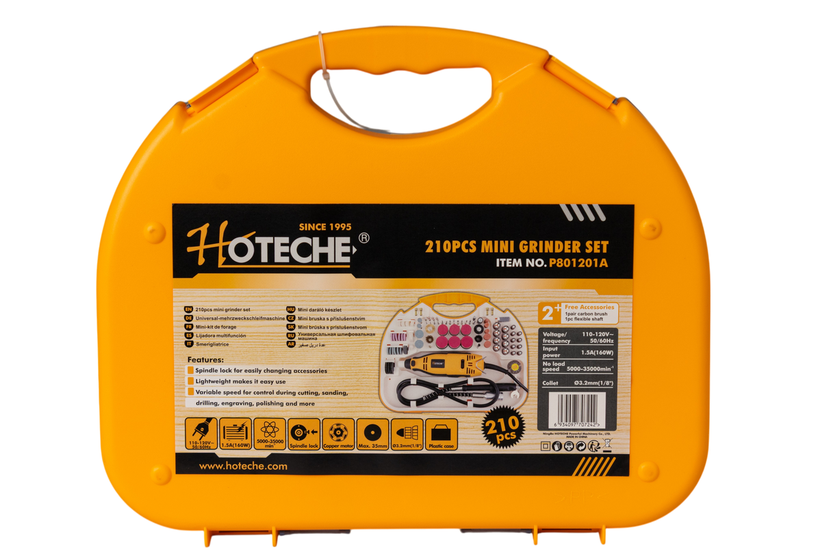 Dremel Fresador Kit 210 Piezas Hoteche