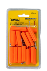 Tornillo Ramplug Autoroscante 8x1 Naranja 1/4 40pcs Exxel
