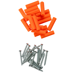 Tornillo Ramplug Autoroscante 8x1 Naranja 1/4 40pcs Exxel