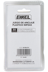 Tornillo Ramplug Autoroscante 8x1 Verde 1/4 40pcs Exxel
