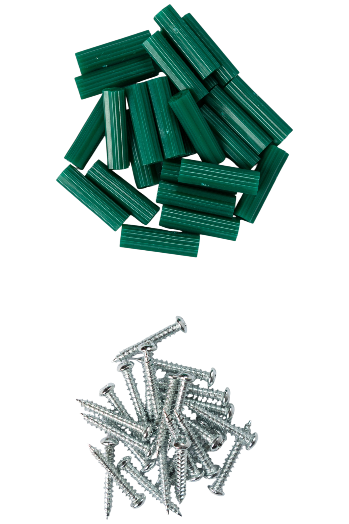 Tornillo Ramplug Autoroscante 8x1 Verde 1/4 40pcs Exxel