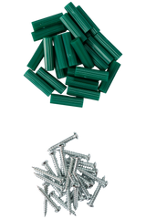 Tornillo Ramplug Autoroscante 8x1 Verde 1/4 40pcs Exxel