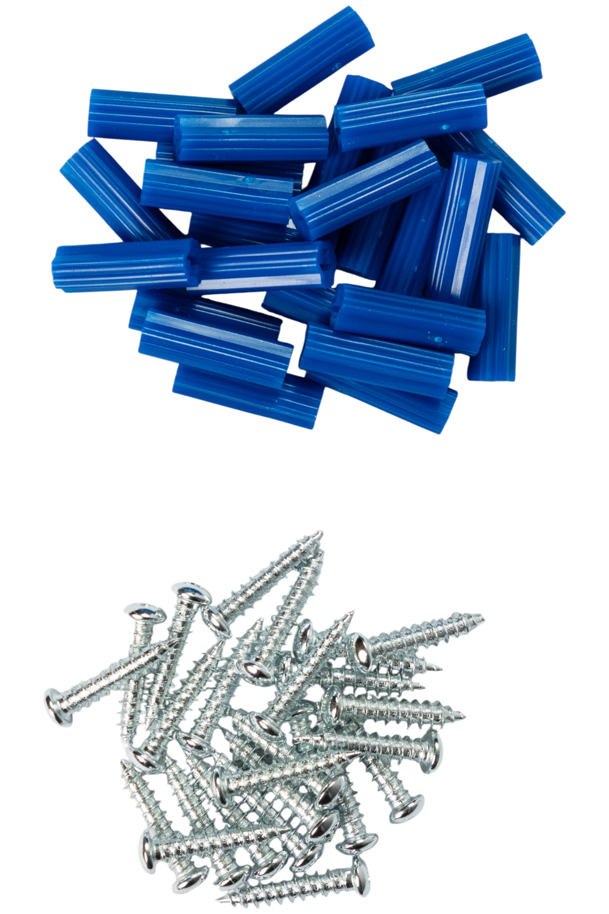 Tornillo Ramplug Autoroscante 8x1 Azúl 1/4 40pcs Exxel