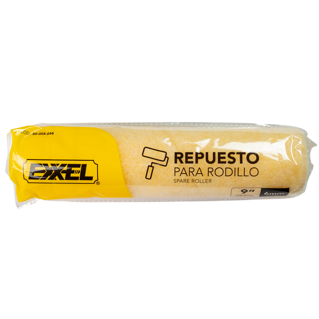 Funda O Camisa Para Rodillo De 9pLG Superficies Rugosa Exxel