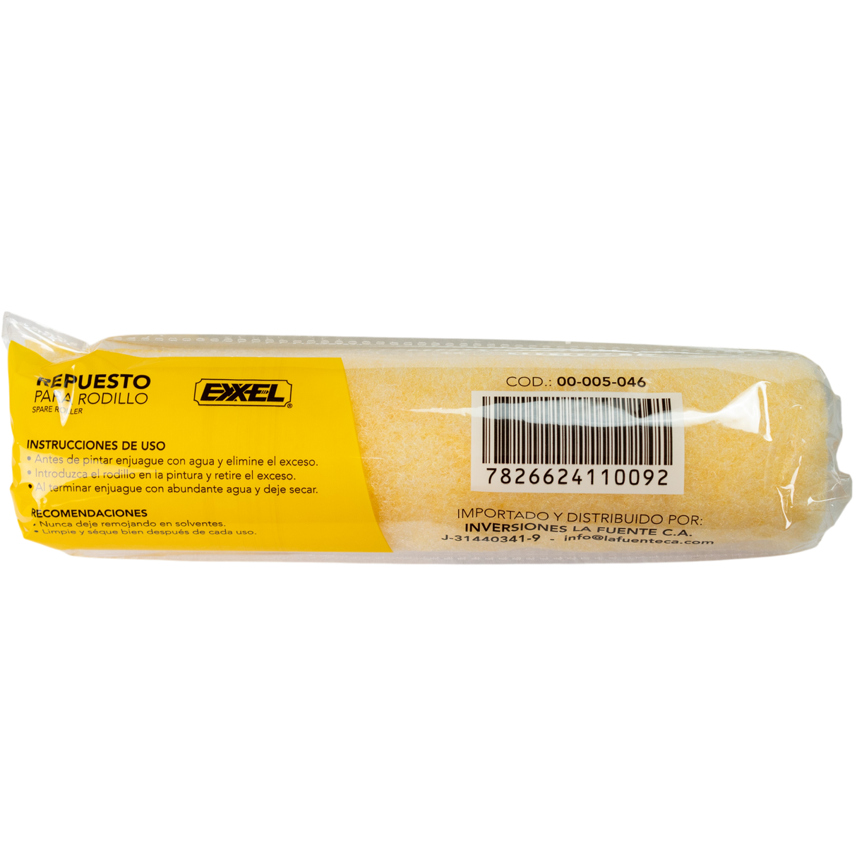 Funda O Camisa Para Rodillo De 9pLG Superficies Rugosa Exxel