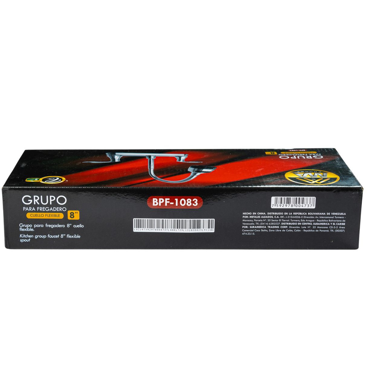 Grifo Llave Fregadero Lavaplatos Doble Mando Metales Aleados