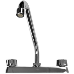 Grifo Llave Fregadero Lavaplatos Doble Mando Metales Aleados