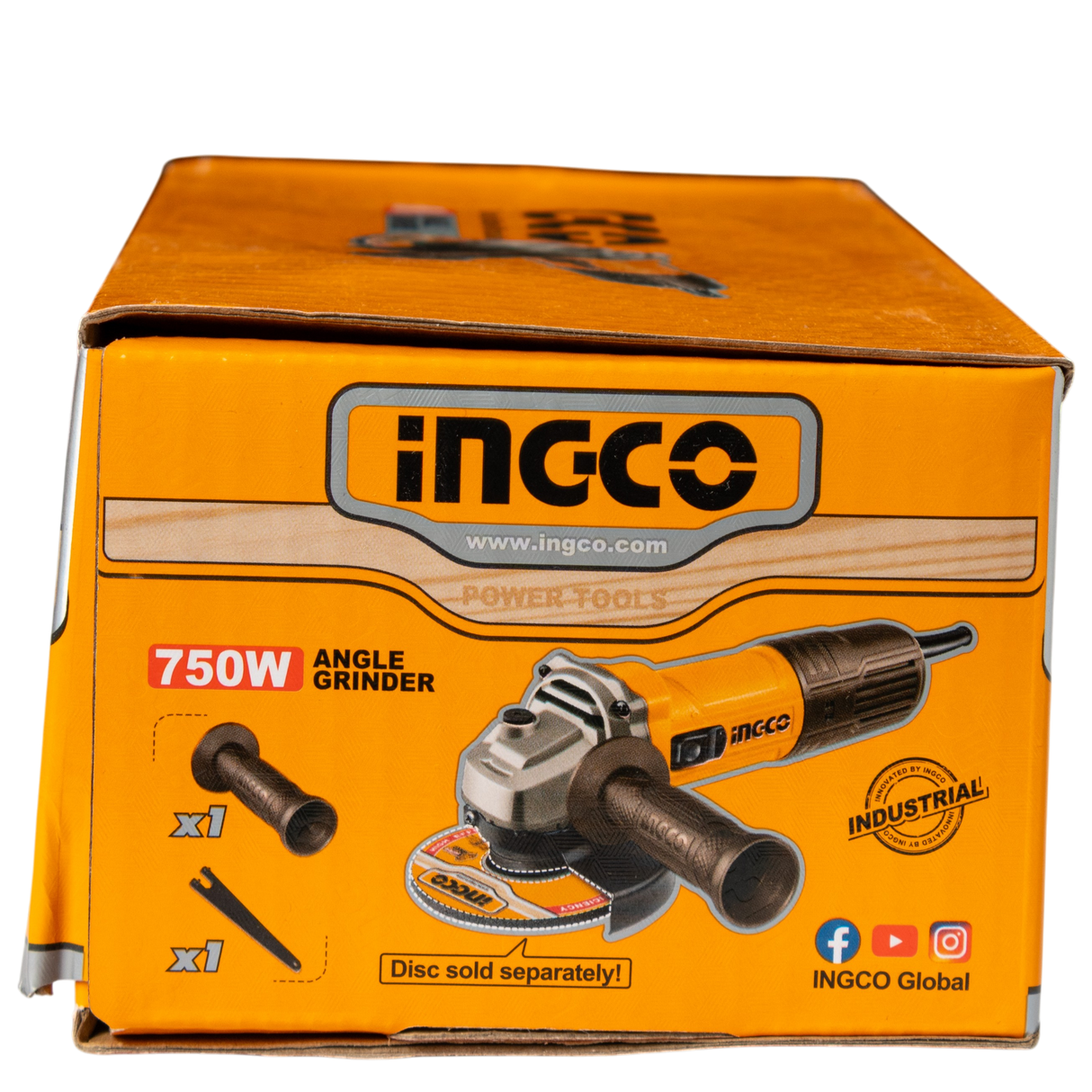 Esmeril Angular De 4-1/2 115mm 750w Ingco