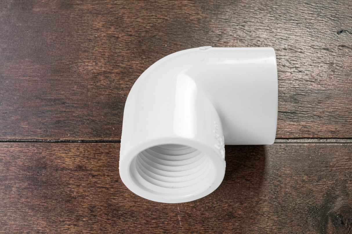 Codo Pvc 3/4x90 Liso/rosca Pegar Agua Fría Metales Aleados