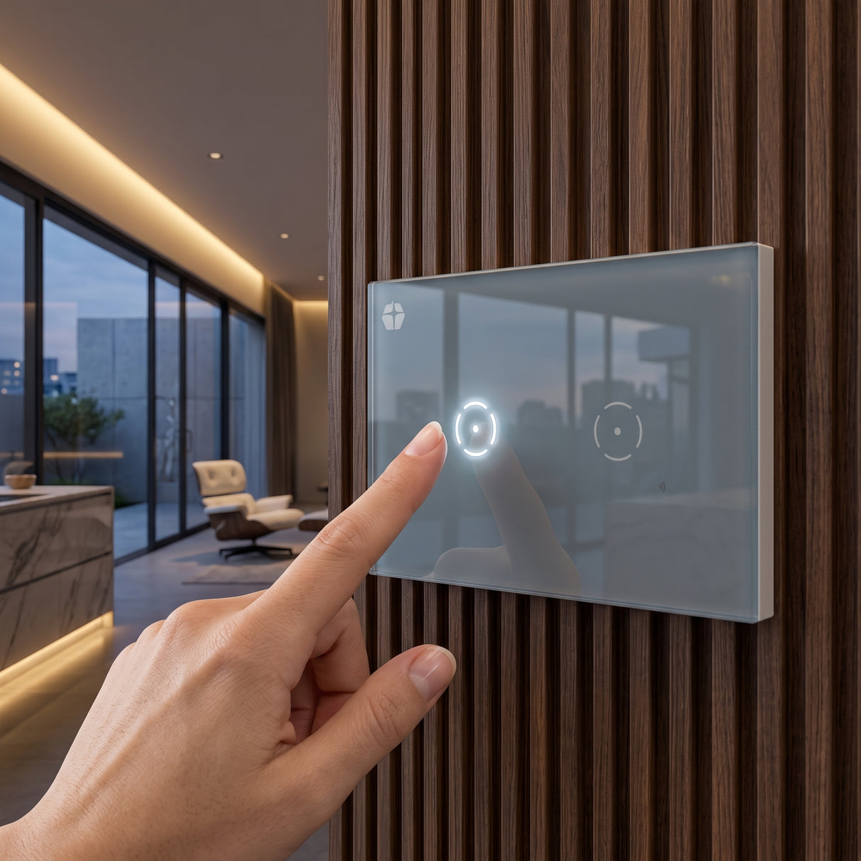 Interruptor Wifi Inteligente 2 Botones Doble Lumistar