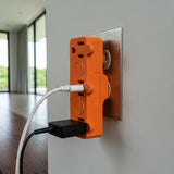 Adaptador/enchufe Multicontacto Triple Rectangular Troen