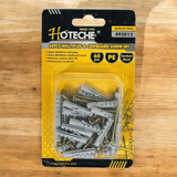 TORNILLO 4"x40MM P/MDF C/RAMPUG EXPANS 60PCS HOTECHE