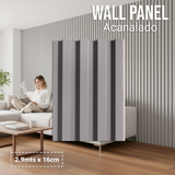 Wall Panel Acanalado Pvc 16cm X 2.9m Wpc
