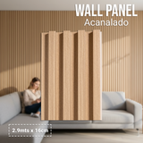 Wall Panel Acanalado Pvc 16cm X 2.9m Wpc