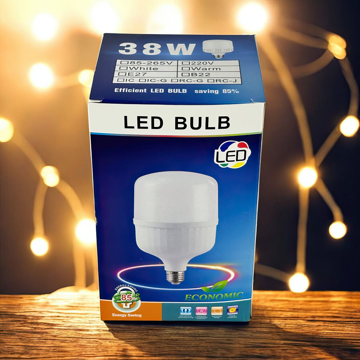 Bombillo Led 38W Tipo Bulbo 85-286V E27 Best Ligth