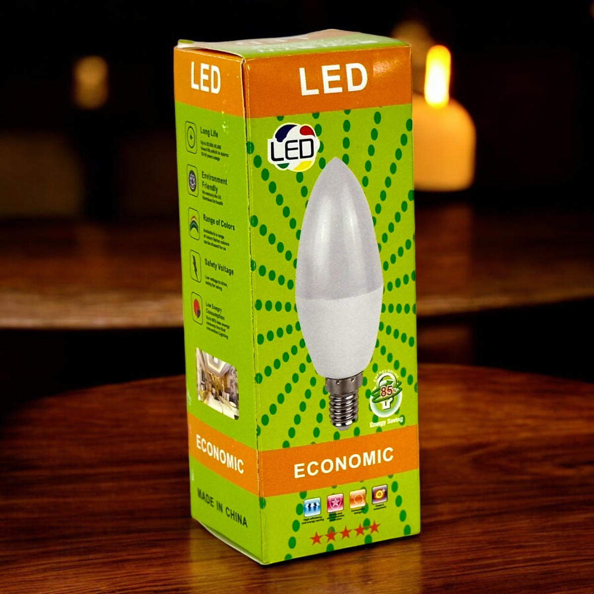 Bombillo Led Tipo Vela 7W 85-286V E14 Best Ligth
