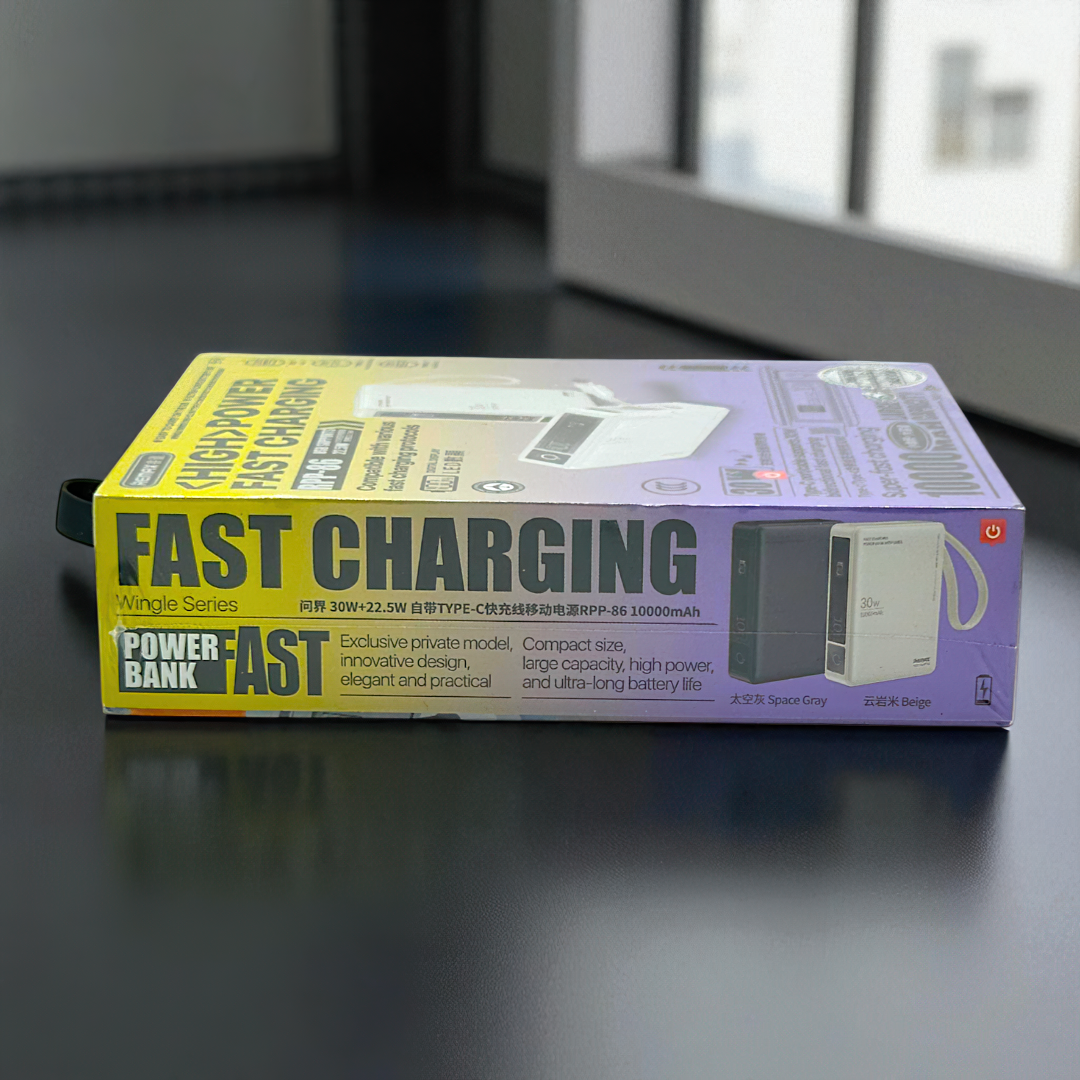 Power Bank Cargador Portatil 10000mah 30w C-l Remax