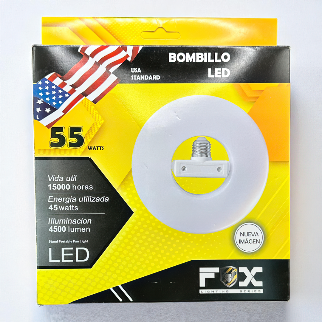 Bombillo Led Redondo Con Cabeza 55w Fox